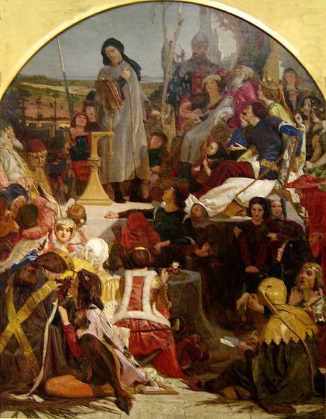 Ford Madox Brown 'Chaucer at the Court of Edward III china oil painting image